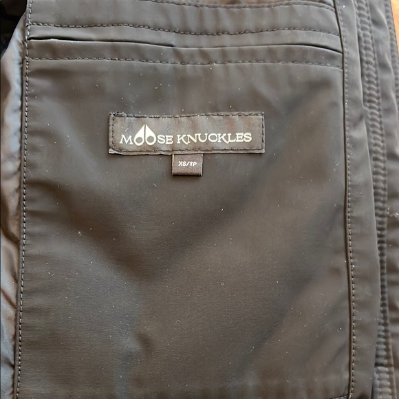 Moose Knuckles Black Parka with Fur Hood - Picture 11 of 12